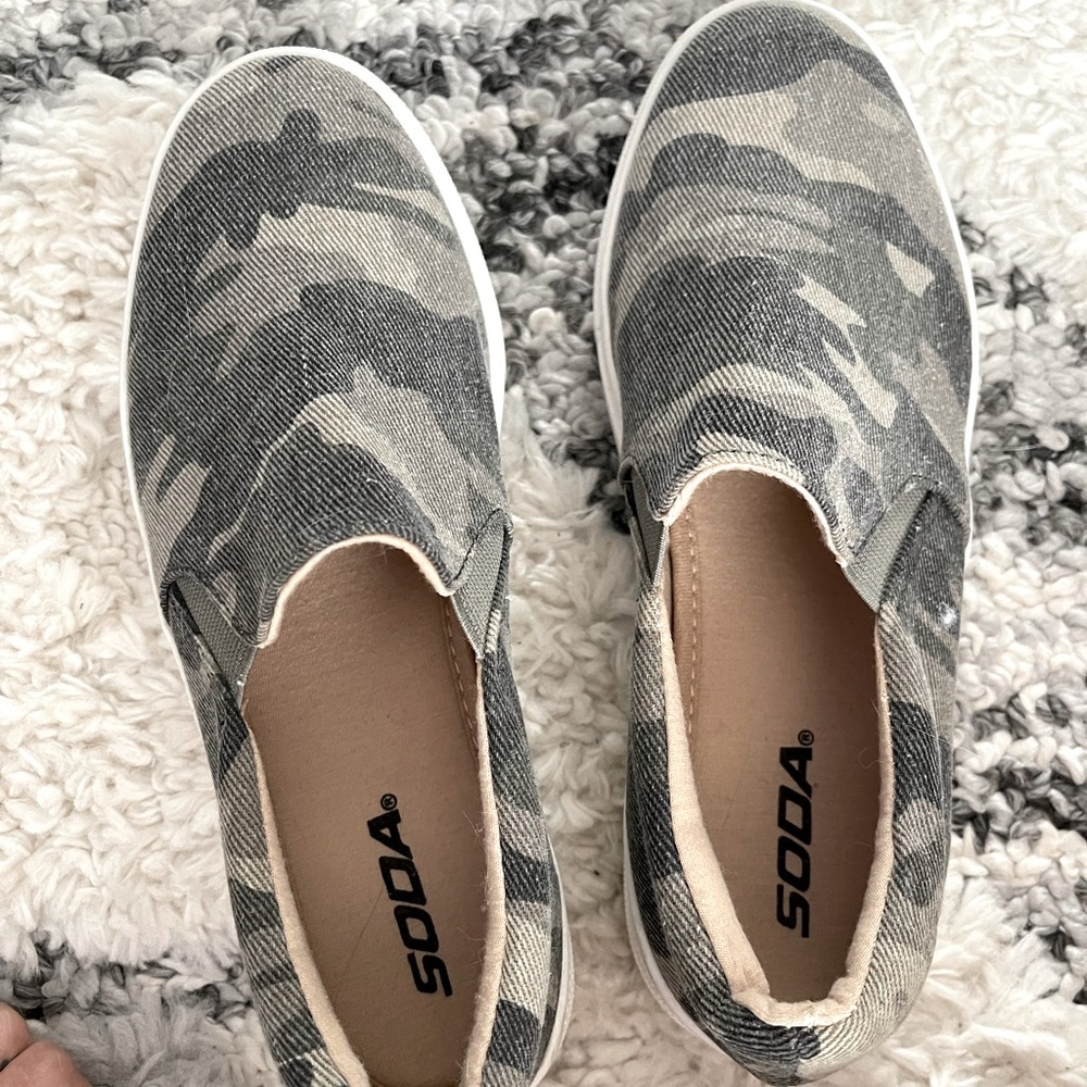 Camo Slip On Sneaker